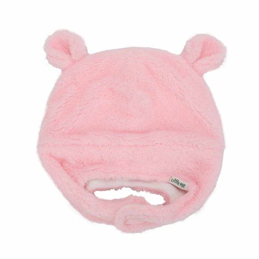 Picture of Little Me Fuzzy Bear Beanie & Mitten Combo - 24 M