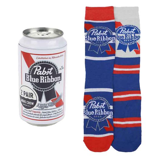 Picture of Pabst Blue Ribbon 2 Pair Crew Beer Can Set