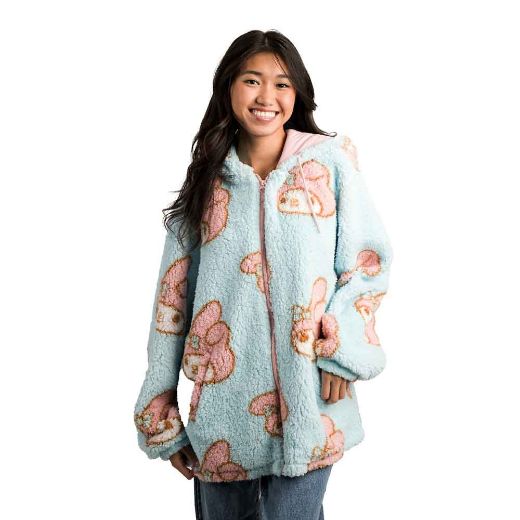 Picture of My Melody Juniors Oversized Sherpa Fleece Hoodie