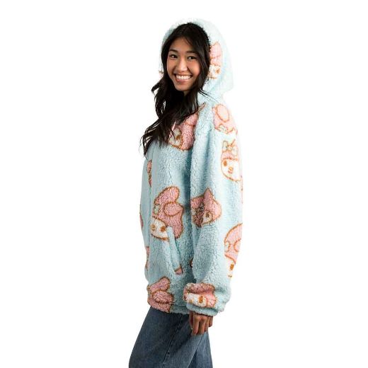 Picture of My Melody Juniors Oversized Sherpa Fleece Hoodie