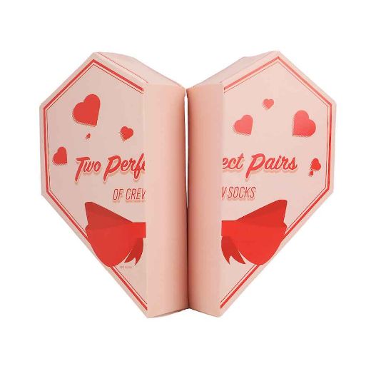 Picture of Valentine's Day 2 Pair Youth Crew Heart Shaped Box Set