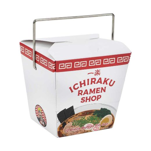 Picture of Naruto Ichiraku Ramen 10 Piece Button Pin Box Set