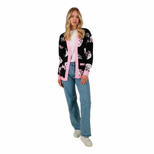 Picture of Hello Kitty Knit Rib Juniors Cardigan