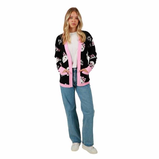 Picture of Hello Kitty Knit Rib Juniors Cardigan