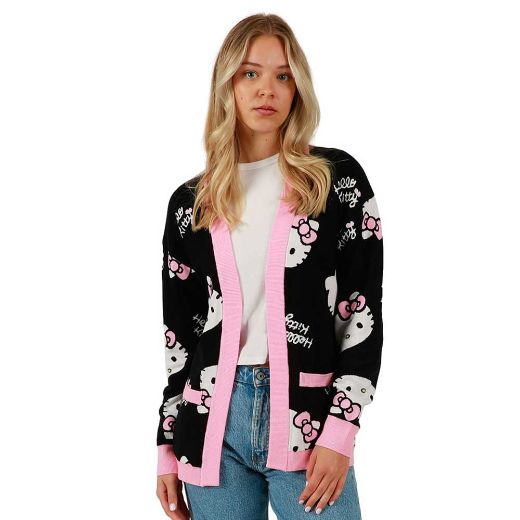 Picture of Hello Kitty Knit Rib Juniors Cardigan
