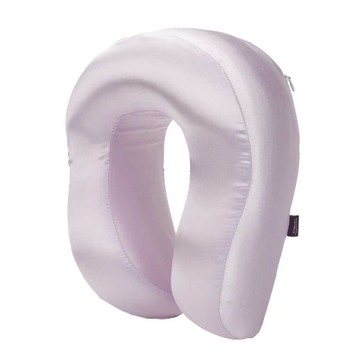 Picture of Bioworld Lavender Satin Neck Pillow & Eye Mask Travel Set