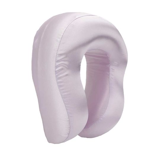 Picture of Bioworld Lavender Satin Neck Pillow & Eye Mask Travel Set