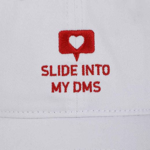 Picture of Bioworld Valentine's Day Slide Into My DMS Embroidered Hat