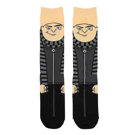 Picture of Minions Animigos 360 Character 3 Pair Crew Socks