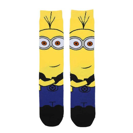 Picture of Minions Animigos 360 Character 3 Pair Crew Socks