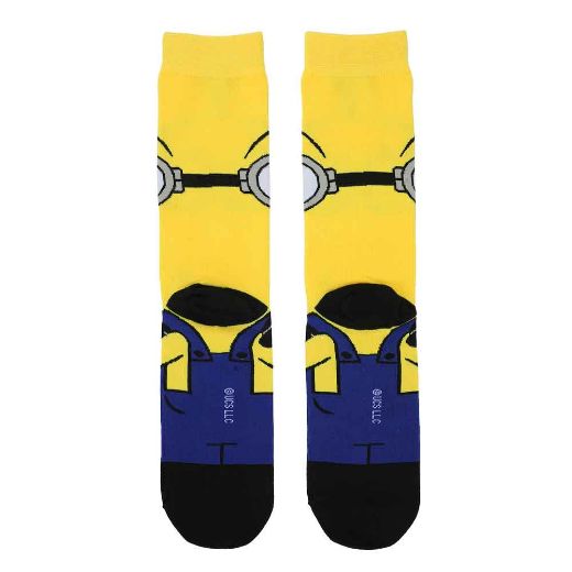 Picture of Minions Animigos 360 Character 3 Pair Crew Socks