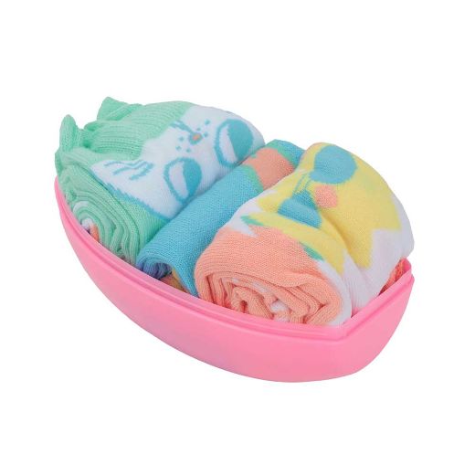 Picture of Bioworld Egg-cellent 3 Pair Women's Crew Socks Box Set