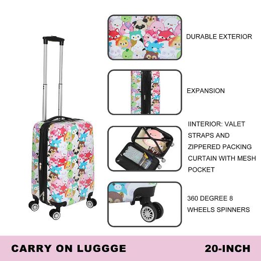 Picture of Squishmallows 20 in. Rolling Luggage