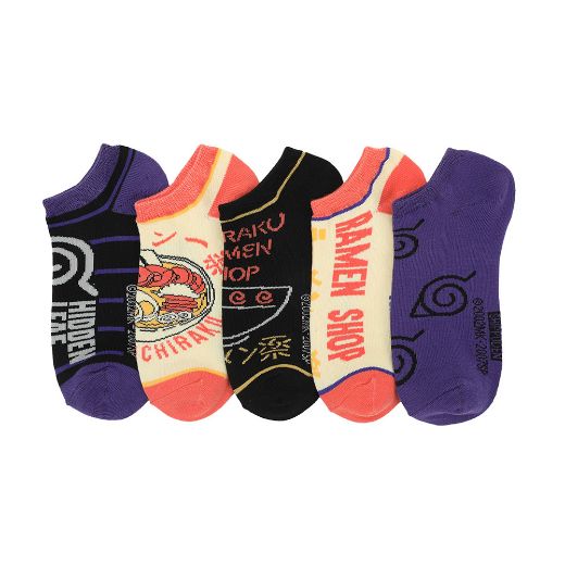 Picture of Naruto Ichiraku Ramen 5 Pair Ankle Socks 