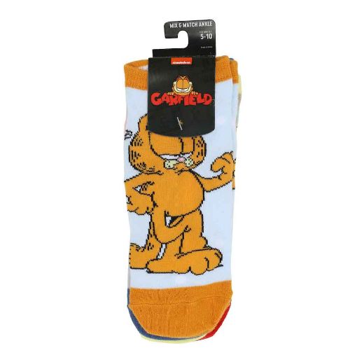Picture of Garfield & Odie 5 Pair Ankle Socks