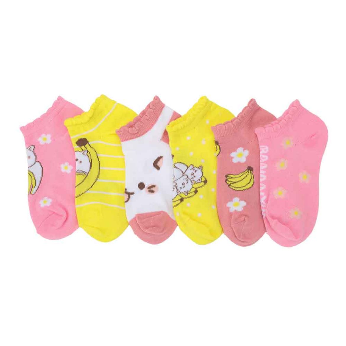 Picture of Bananya Youth 6 Pair Ankle Socks