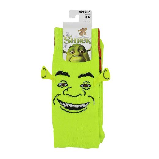 Picture of DreamWorks Shrek & Fiona 3D Ears Crew Socks