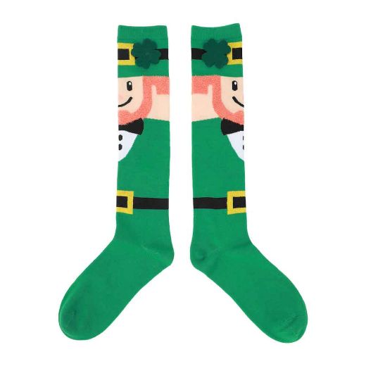 Picture of Leprechaun & Clovers 2 Pair Knee High Socks