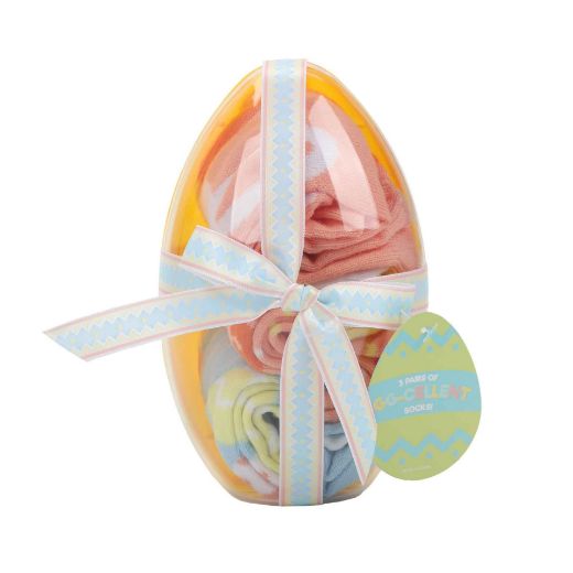 Picture of Bioworld Egg-cellent Bunny 3 Pair Women's Crew Socks Box Set
