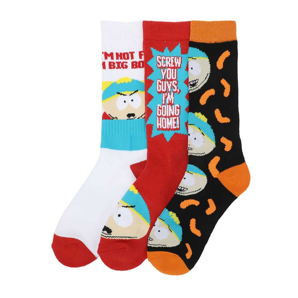 Picture of South Park Cartman 3 Pair Crew Socks