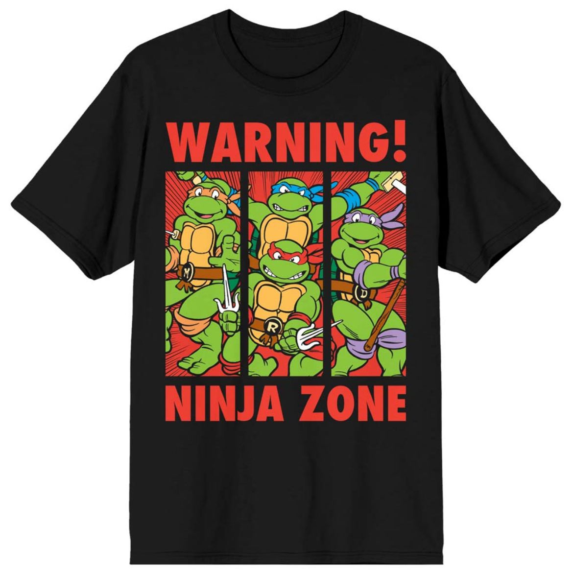 Picture of Teenage Mutant Ninja Turtles Cartoon Warning! Unisex Tee