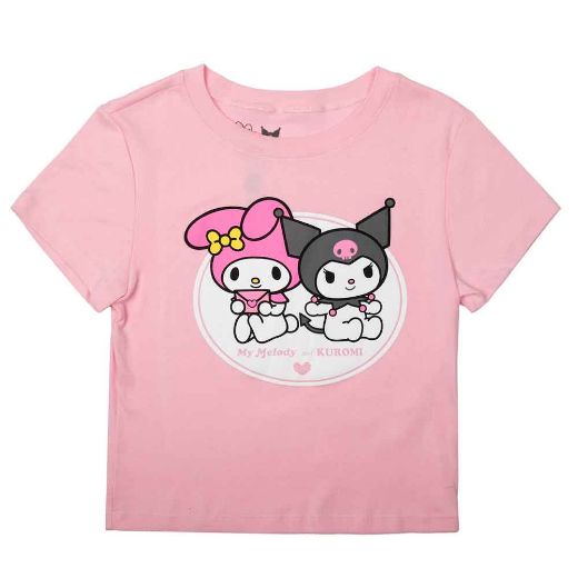 Picture of My Melody & Kuromi Juniors Cropped Baby Tee