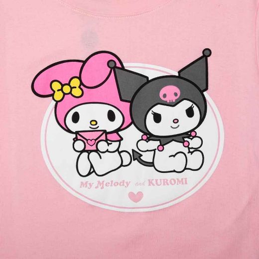 Picture of My Melody & Kuromi Juniors Cropped Baby Tee