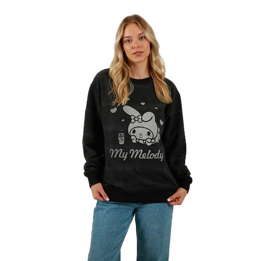 Picture of Kuromi & My Melody Reversible Juniors Oversized Pre-pack Sweatshirt