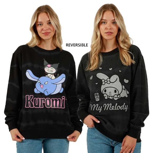 Picture of Kuromi & My Melody Reversible Juniors Oversized Pre-pack Sweatshirt