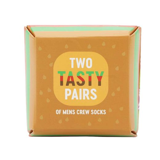 Picture of Bioworld Two Tasty Pairs Cheeseburger 2 Pair Crew Box Set