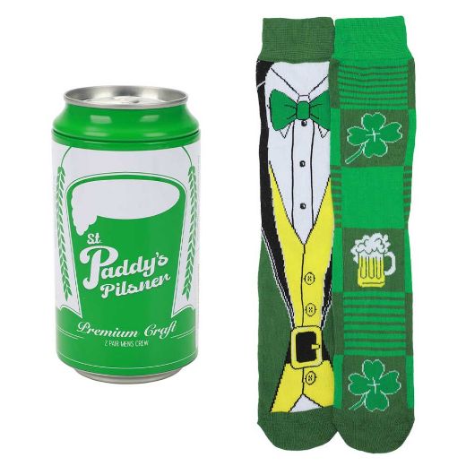 Picture of Bioworld St. Paddy's Pilsner 2 Pair Crew Beer Can Set