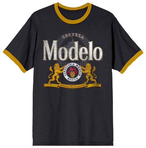 Picture of Modelo Vintage Ringer Unisex Pre-pack Tee