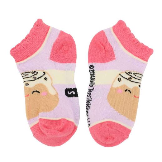 Picture of Squishmallows Mixed Characters Youth 6 Pair Ankle Socks