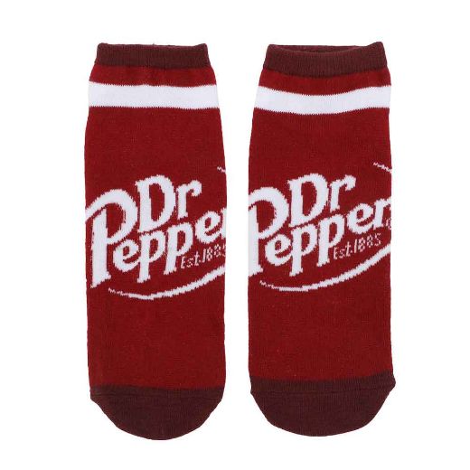 Picture of Dr. Pepper Retro Stripes Soda 5 Pair Ankle Socks