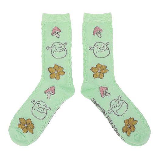 Picture of Dreamworks Shrek & Donkey Women's 2 Pair Crew Socks