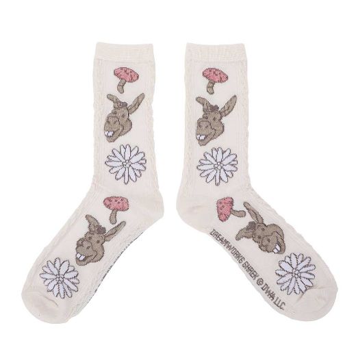 Picture of Dreamworks Shrek & Donkey Women's 2 Pair Crew Socks