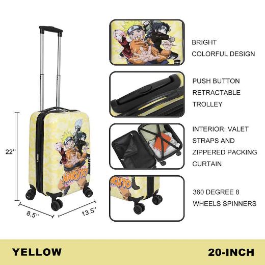 Picture of Naruto Characters 20 in. Rolling Luggage