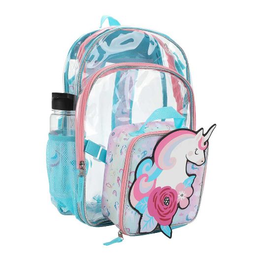 Picture of Unicorn Youth 5 pc Clear Backpack Set