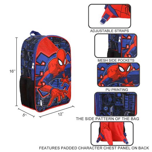 Picture of Marvel Spider-Man Cosplay Chest Panel Youth Backpack
