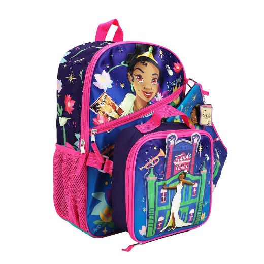 Picture of Disney The Princess and the Frog 5 pc Youth Backpack Set