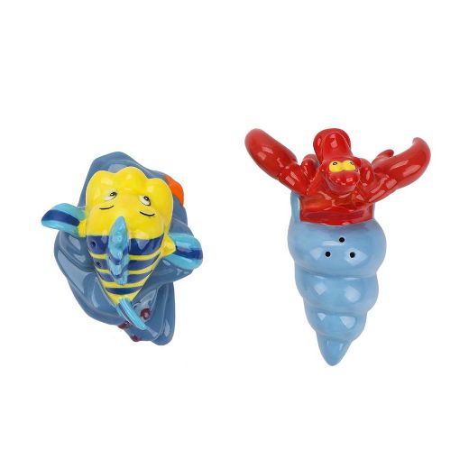 Picture of Disney Little Mermaid Flounder & Sebastian Sculpted Salt & Pepper Set