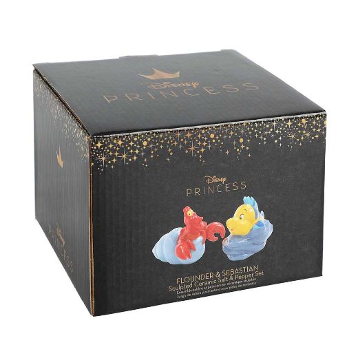 Picture of Disney Little Mermaid Flounder & Sebastian Sculpted Salt & Pepper Set