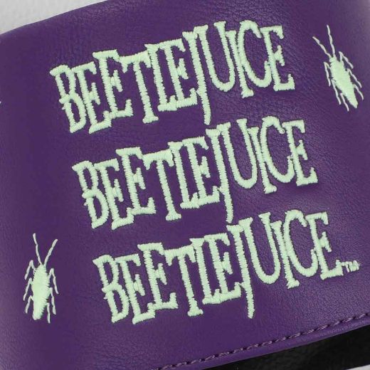 Picture of Beetlejuice Glow in the Dark Embroidered Slides