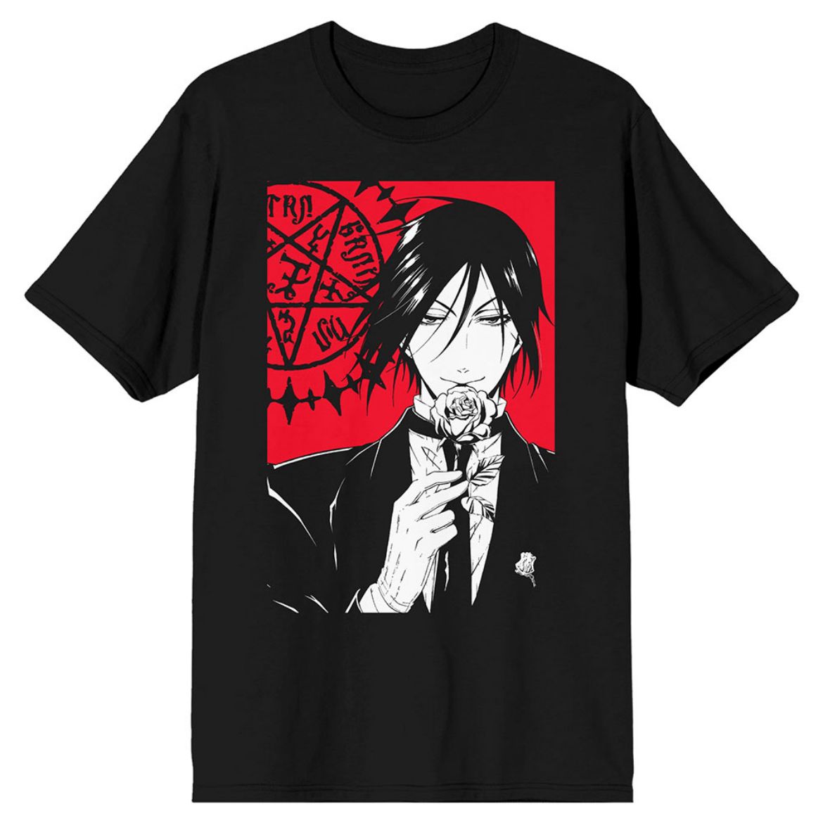 Picture of Black Butler Sebastian Rose Unisex Tee