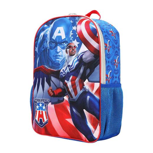 Picture of Marvel Captain America Cosplay Chest Panel Youth Backpack