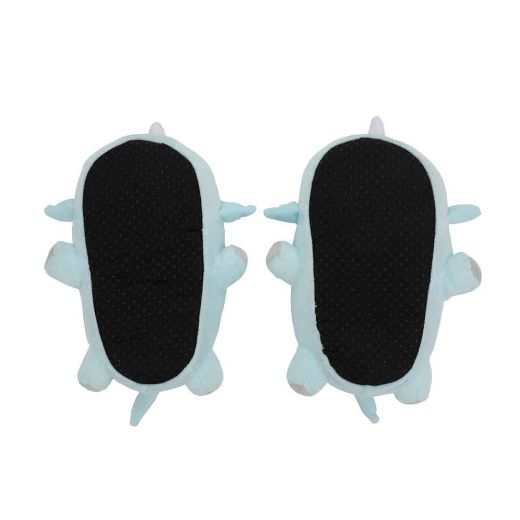 Picture of Blue Triceratops Youth 3D Plush Slippers