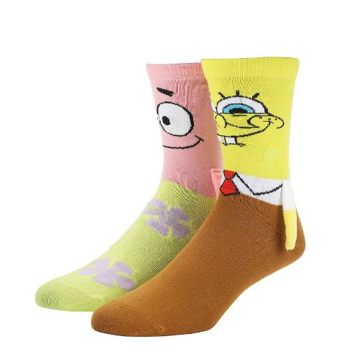 Picture of SpongeBob SquarePants & Patrick 3D Crew Socks