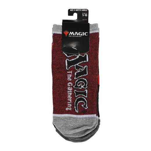 Picture of Magic The Gathering Icons 5 Pair Ankle Socks