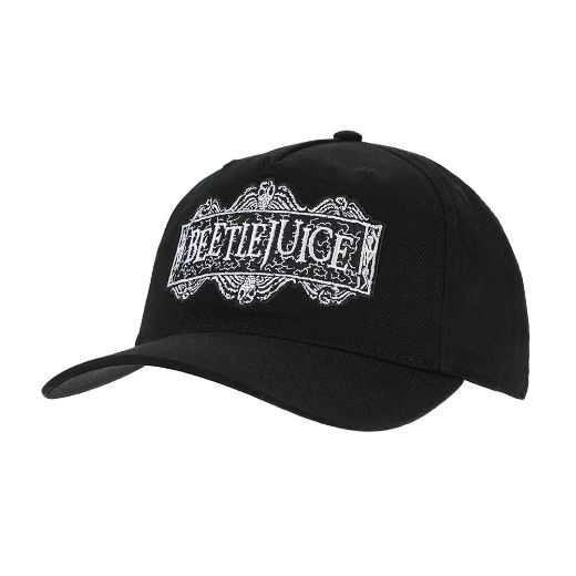 Picture of Beetlejuice Embroidered Logo Pre-Curved Bill Snapback
