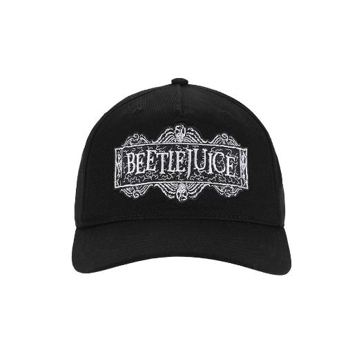 Picture of Beetlejuice Embroidered Logo Pre-Curved Bill Snapback